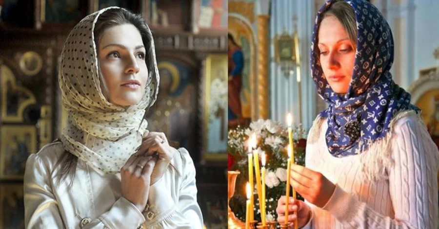 Священник объяснил, зачем женщины надевают юбку и платок в храме