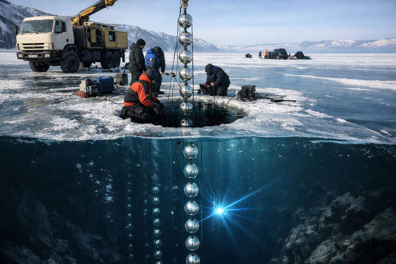 Ловушка для призраков: что ищут физики на самом дне замерзшего озера Байкал?