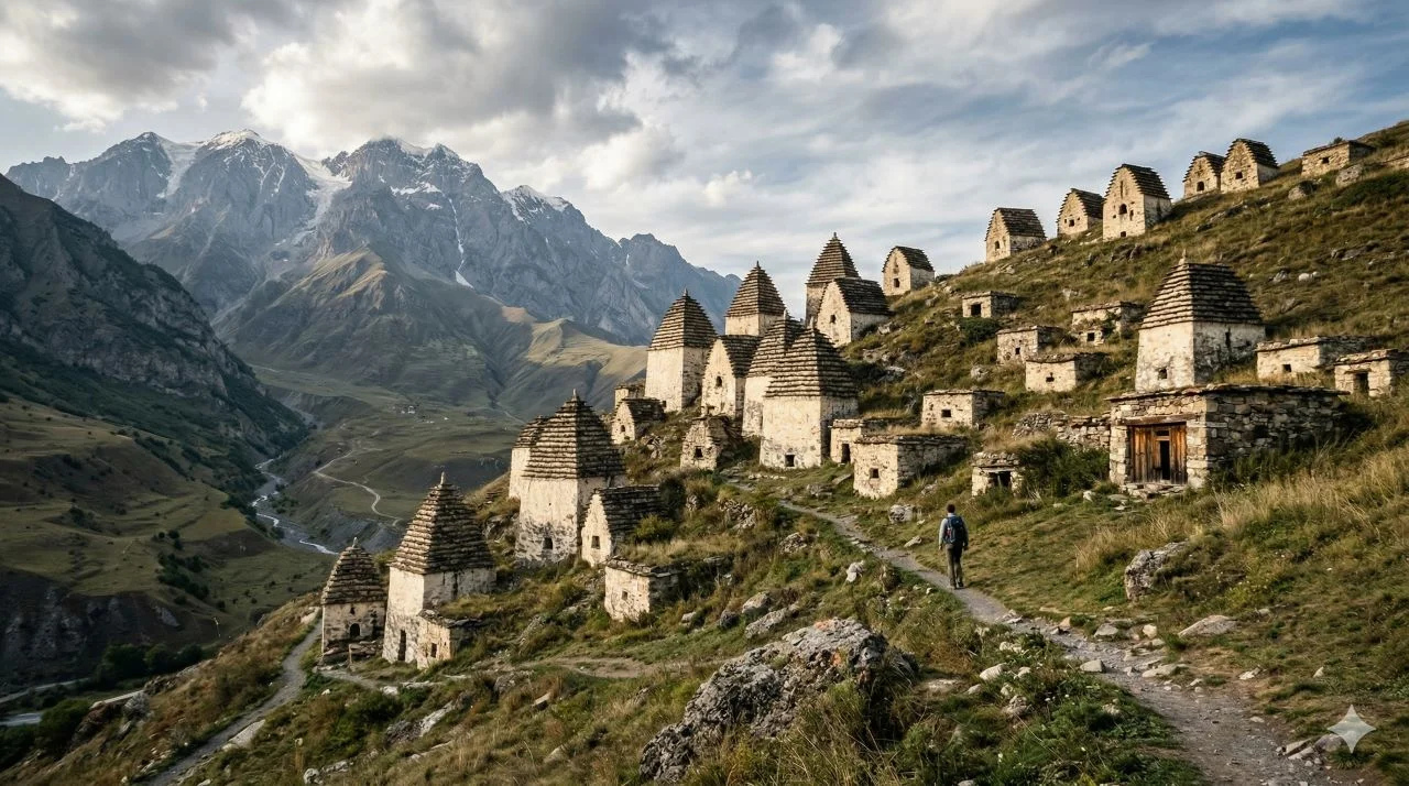 Живописный некрополь в горах Кавказа: почему туристы едут в «Город мертвых»?