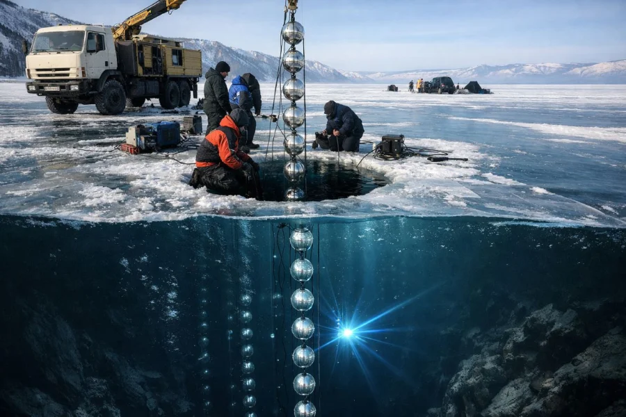Ловушка для призраков: что ищут физики на самом дне замерзшего озера Байкал?