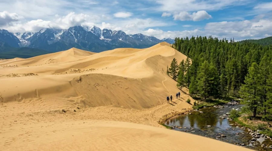 Жаркая пустыня посреди сибирской тайги: откуда в Забайкалье взялись песчаные барханы?