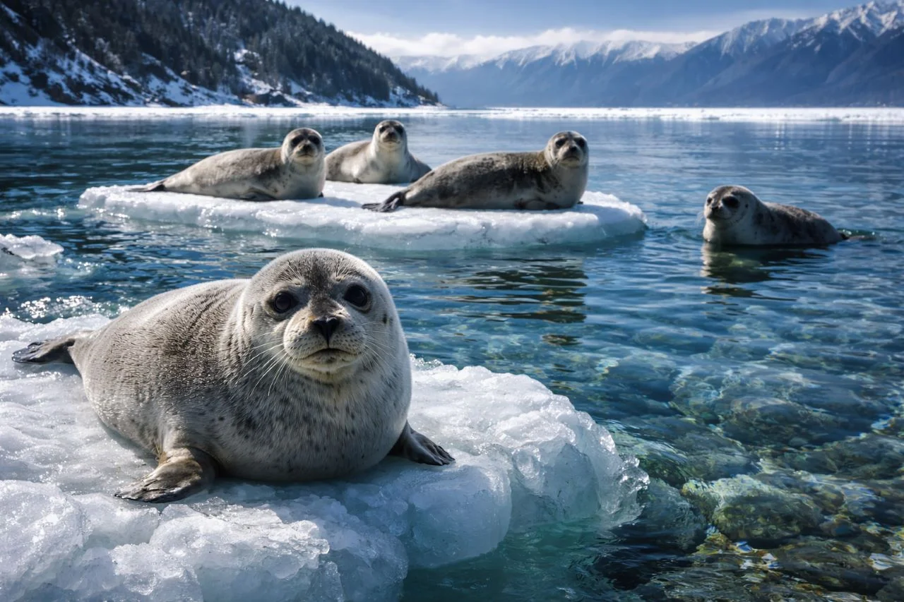 Океанский пленник в центре Сибири: как морские тюлени оказались в пресном озере Байкал?
