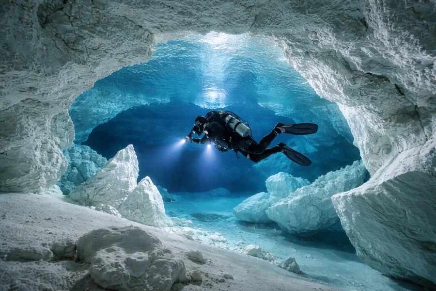 Смертельно красивый лабиринт: что скрывает самая длинная подводная гипсовая пещера мира?