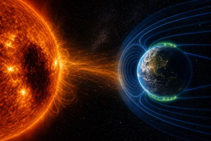 Землю накроет магнитная буря: учёные предупреждают о всплеске геомагнитной активности в выходные