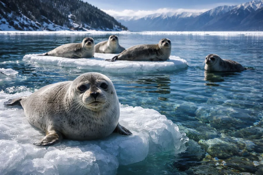 Океанский пленник в центре Сибири: как морские тюлени оказались в пресном озере Байкал?
