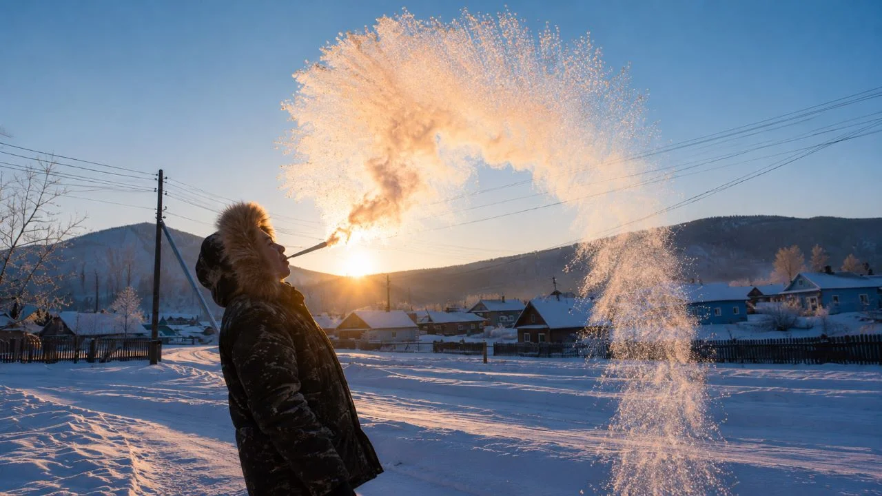 Деревня, где плевок замерзает на лету: как живут люди при −68 °C