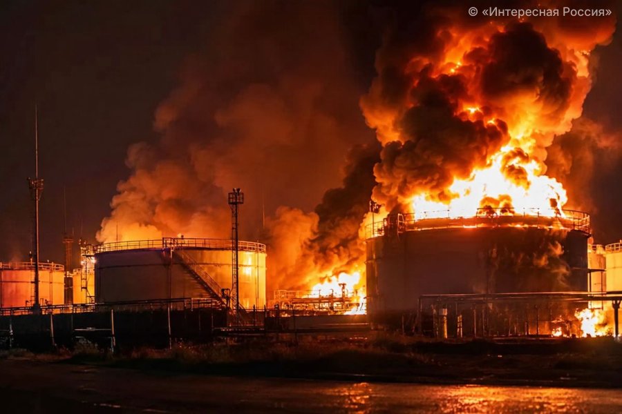 Пожары на трёх предприятиях: подробности ночной атаки беспилотников на Кубань 28 сентября