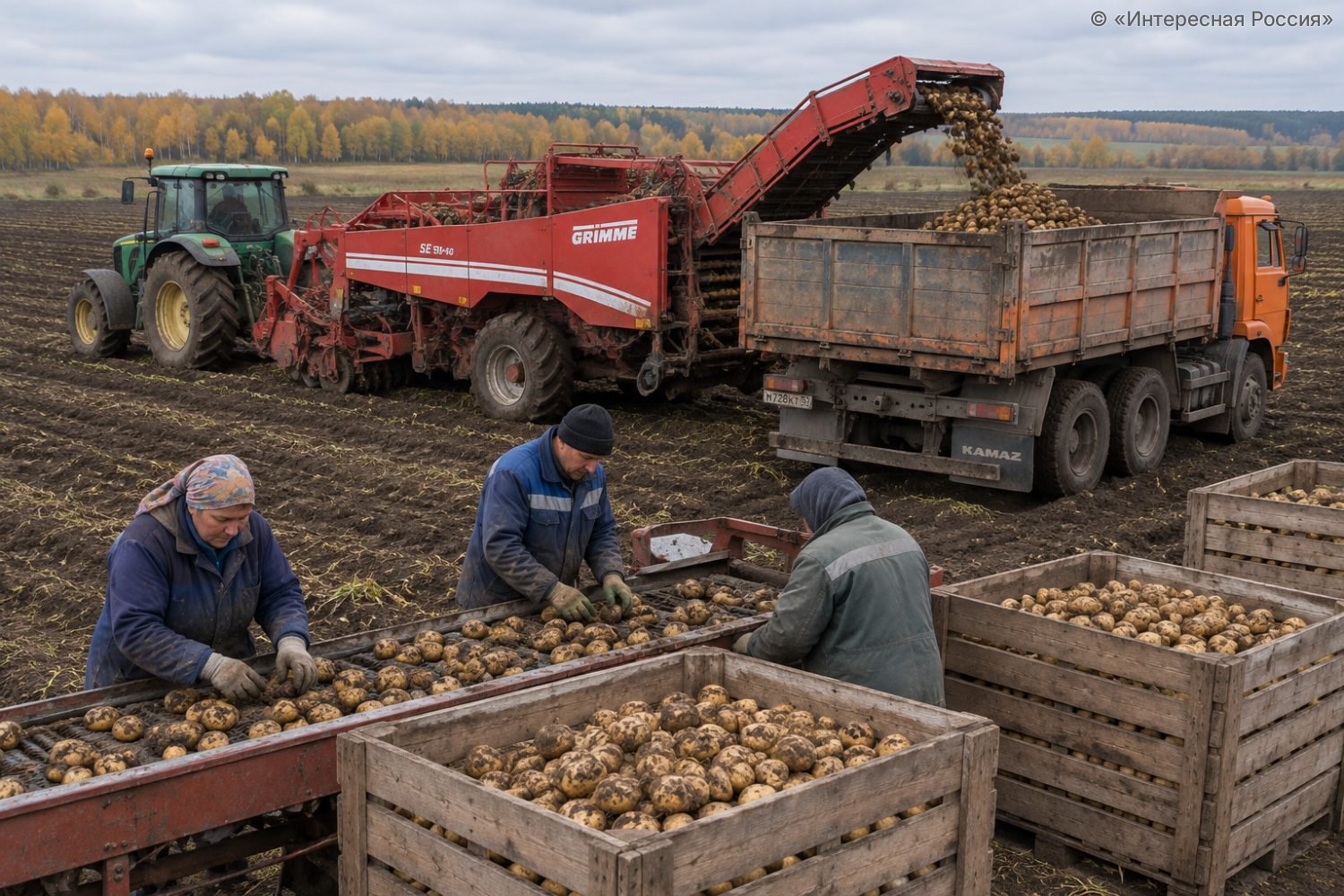 Урожай картофеля в России к 1 октября упал на 8,7%, а цены за год выросли почти на 29%