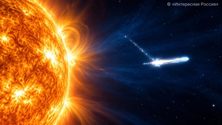 «Гигантский звездолёт» на снимках NASA: что на самом деле попало в объектив у Солнца